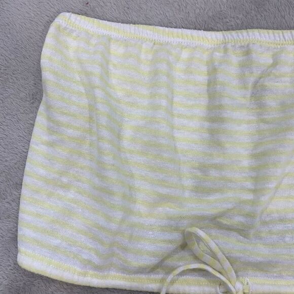 Pacsun Yellow Striped Tube Top Xs - Picture 3 of 7